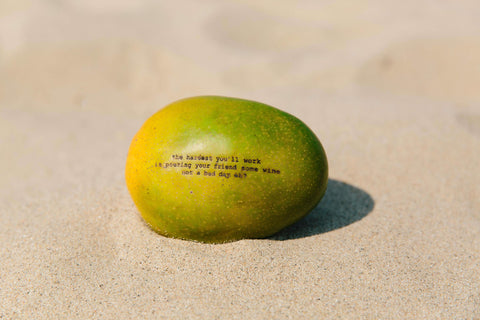 Haiku Fresh - Custom Haiku Laser Engraved Onto a Mango